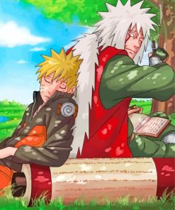 Naruto And Jiraiya Anime paint by numbers