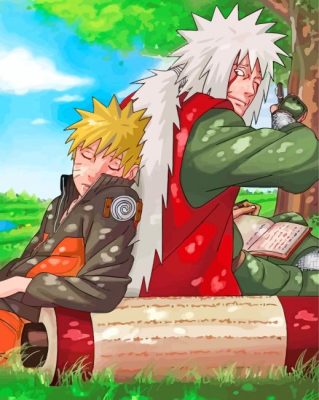 Naruto And Jiraiya Anime paint by numbers