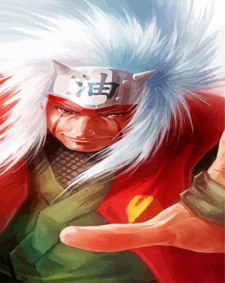 Jiraiya Naruto Anime paint by numbers