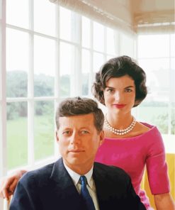 John Kennedy And His Wife paint by numbers