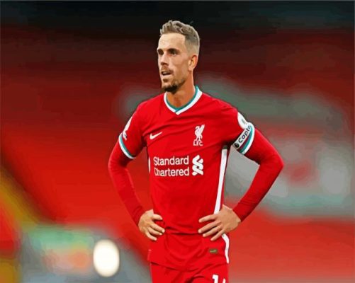 Jordan Henderson Liverpool paint by numbers