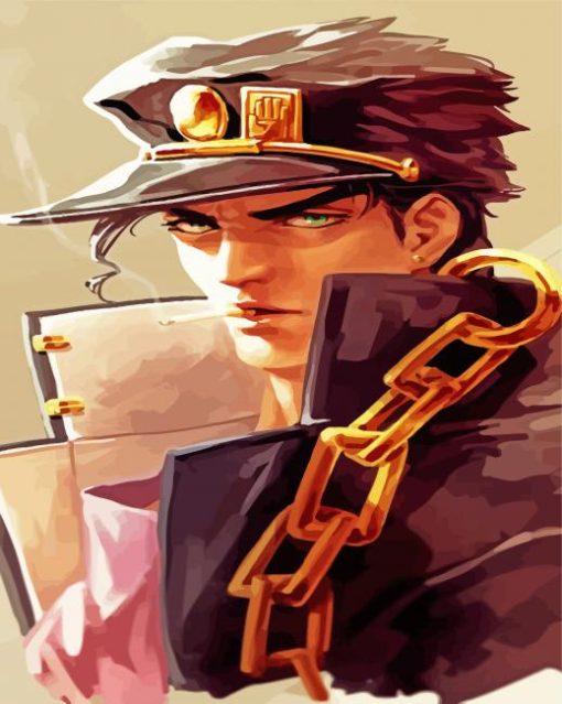 Jotaro Kujo Anime paint by numbers