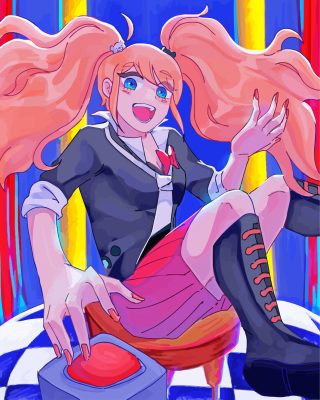 Junko Enoshima Anime paint by numbers