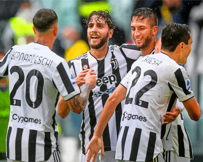 Juventus Football Clus Payers paint by numbers