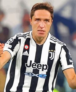 Federico Chiesa Footballer paint by numbers