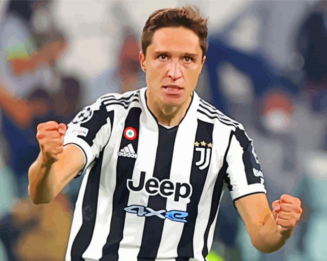 Federico Chiesa Footballer paint by numbers