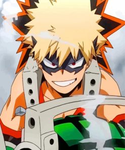 Katsuki Bakugo Kacchan paint by numbers