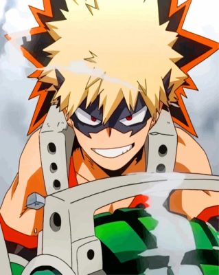 Katsuki Bakugo Kacchan paint by numbers