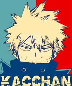 Kacchan Illustration paint by numbers