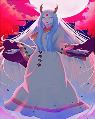 Kaguya Ōtsutsuki Manga paint by numbers