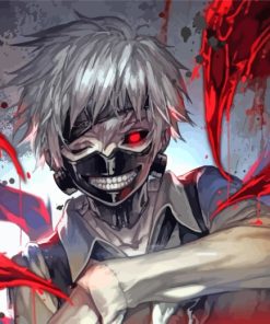 Kaneki Ken Japanese Anime paint by numbers