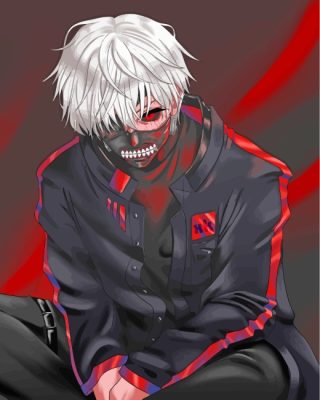 Kaneki Ken Character paint by numbers