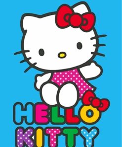 Cute Hello Kitty paint by numbers