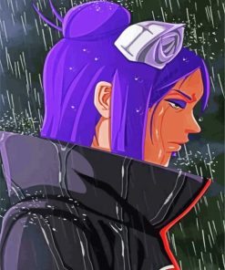 Konan Naruto Anime paint by numbers