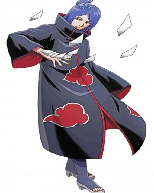 Konan Anime Character paint by numbers