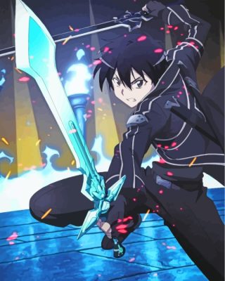 Kirito Kirigaya Kazuto paint by numbers