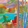 Aesthetic Lakeside View paint by numbers