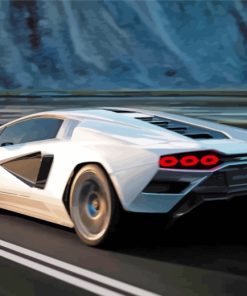 Lamborghini Luxury Car paint by numbers