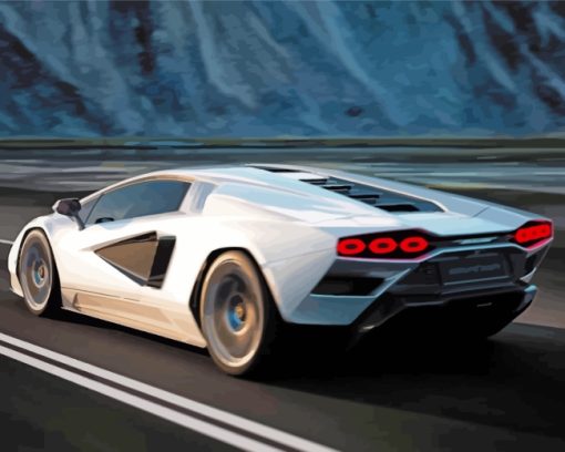 Lamborghini Luxury Car paint by numbers