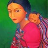 Latin Woman And Her Son paint by numbers