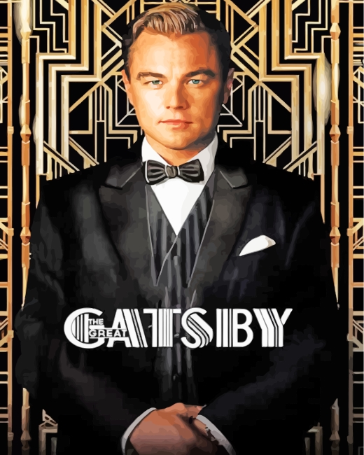 Leonardo DiCaprio Gatsby paint by numbers