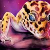 Leopard Gecko Reptile Art paint by numbers