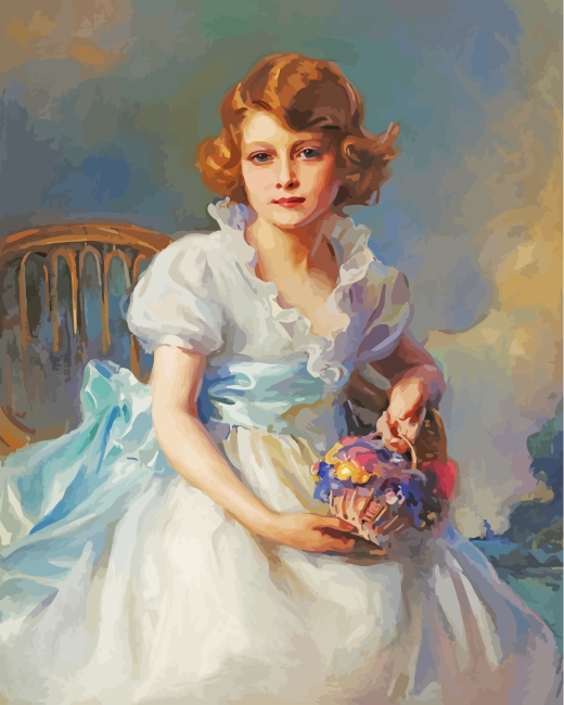 Little Queen Elizabeth paint by numbers