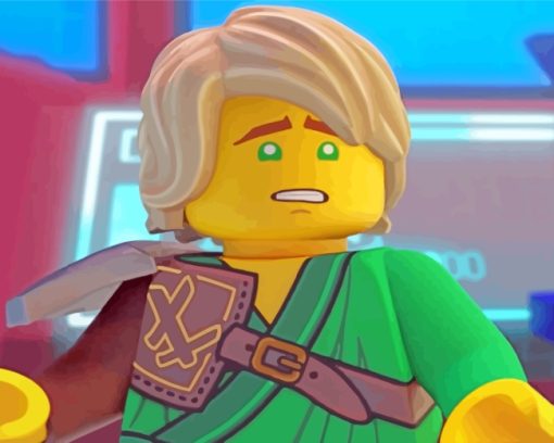 Lloyd Montgomery Garmadon paint by numbers