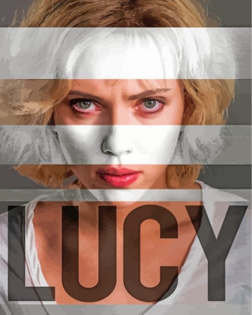 Lucy Movie Poster paint by numbers