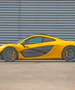 Luxury Yellow Mclaren paint by numbers