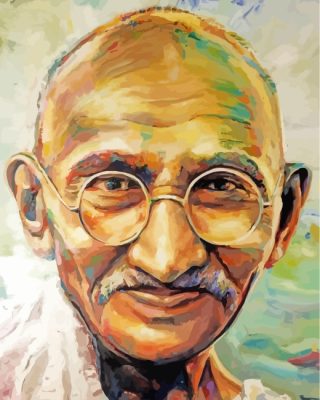 Mahatma Gandhi Art paint by numbers