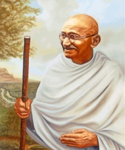 Indian Mahatma Gandhi paint by numbers