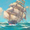 Marine Ship In Sea paint by numbers