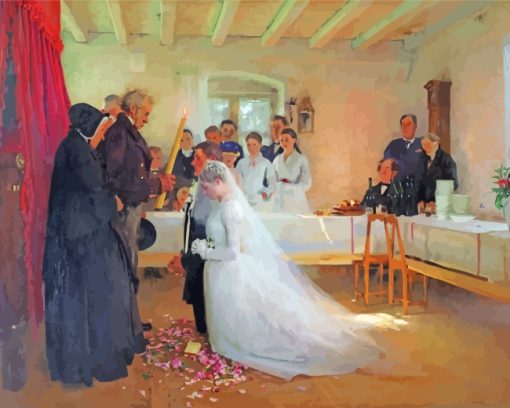 Marriage Scenery paint by numbers