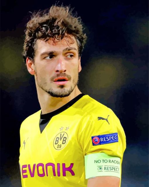 Mats Hummels Player paint by numbers