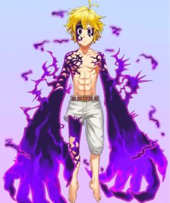 Meliodas Japanese Anime paint by numbers