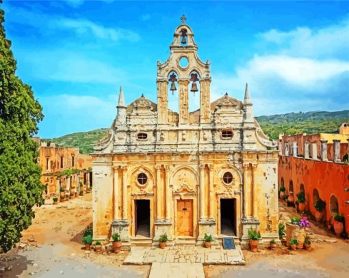 Aesthetic Monastery Of Arkadi paint by numbers