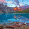 Moraine lake Landscape paint by numbers