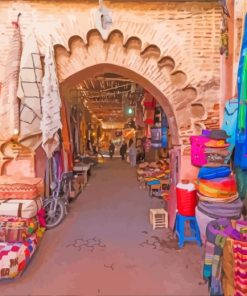 Moroccan Old Medina paint by numbers