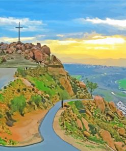 Mount Rubidoux Park paint by numbers