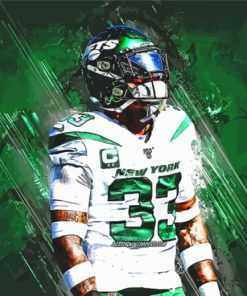 Jets American Football Player paint by numbers