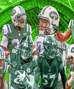 New York Jets Team paint by numbers