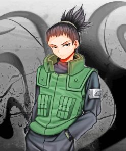 Shikamaru Nara Naruto paint by numbers