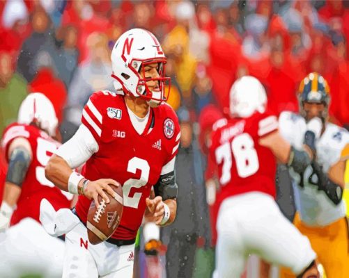 Players Of Nebraska Cornhuskers paint by numbers