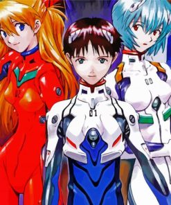 Neon Genesis Evangelion Anime paint by numbers