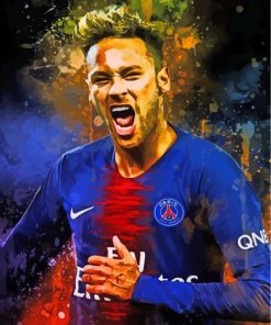 Neymar Player Art paint by numbrers