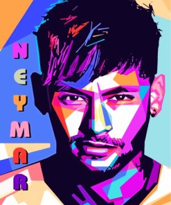 Neymar Pop Art paint by numbers