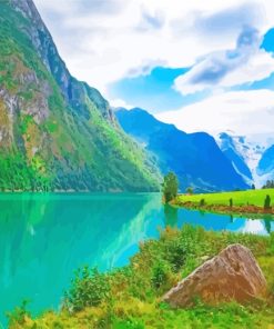 Fjord Nature Norway paint by numbers