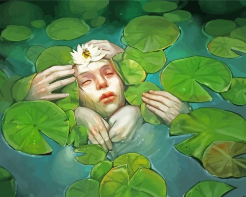 Ophelia Girl Art paint by numbers