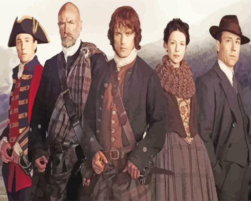 Outlander Movie Characters paint by numbers